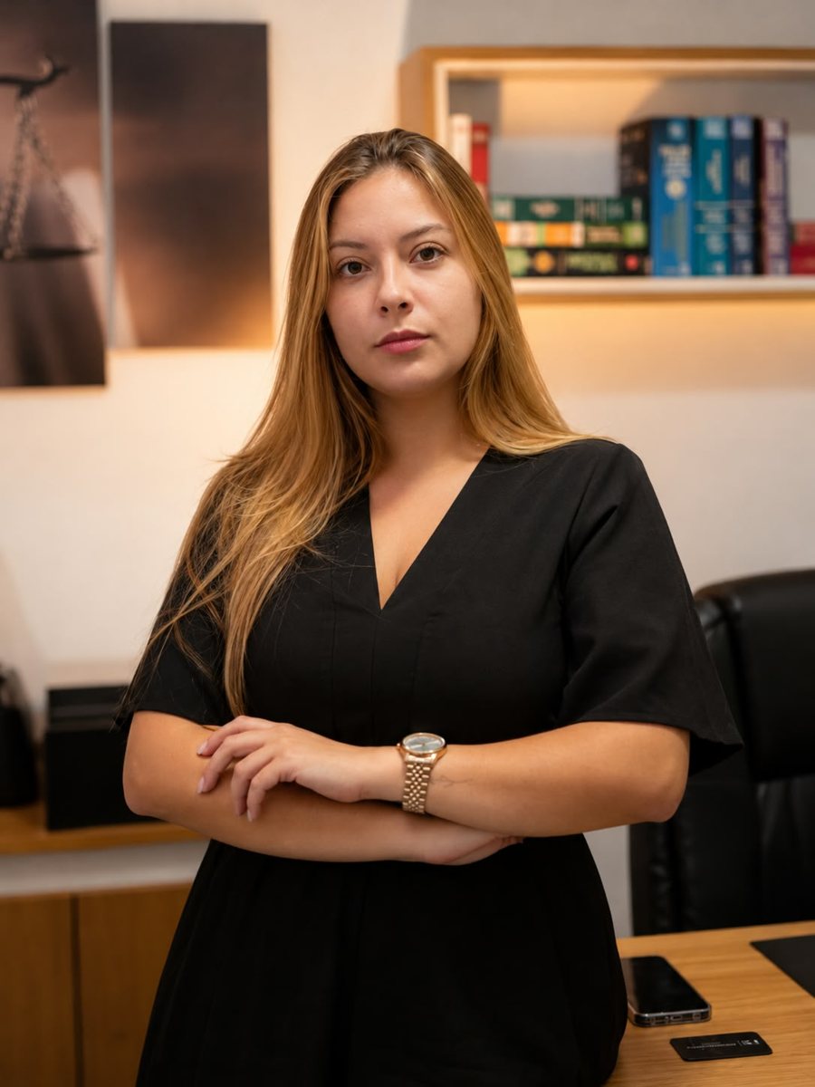 Fernanda Schmitz, advogada, em seu escritório